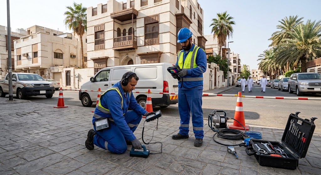 كشف تسربات العمرة بمكة